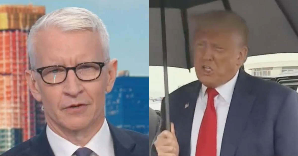 CNN screenshot of Anderson Cooper; CNN screenshot of Donald Trump