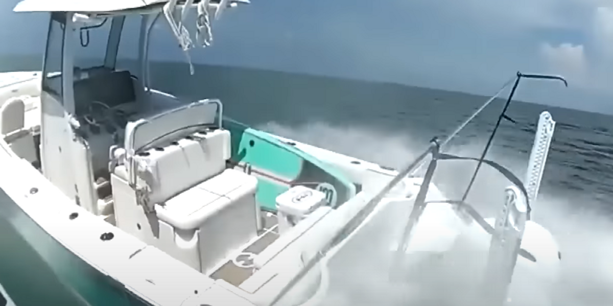 NextImg:Wild bodycam video shows Florida deputy jumping onto unmanned runaway boat to stop it after driver fell off