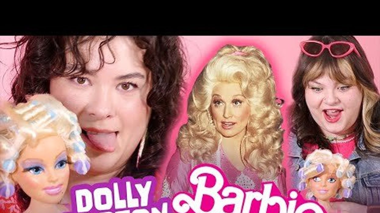 Which Barbie makeover looks most like Dolly Parton?