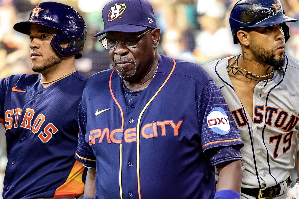 Astros Yainer Diaz, Dusty Baker, Jose Abreu