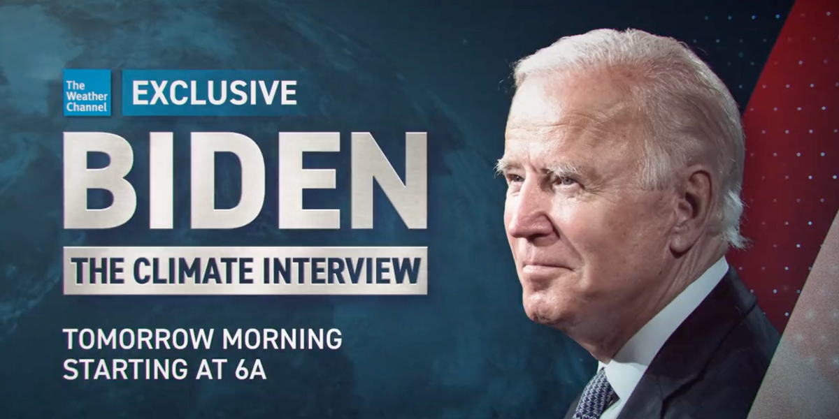 NextImg:President Biden grants interview to the Weather Channel