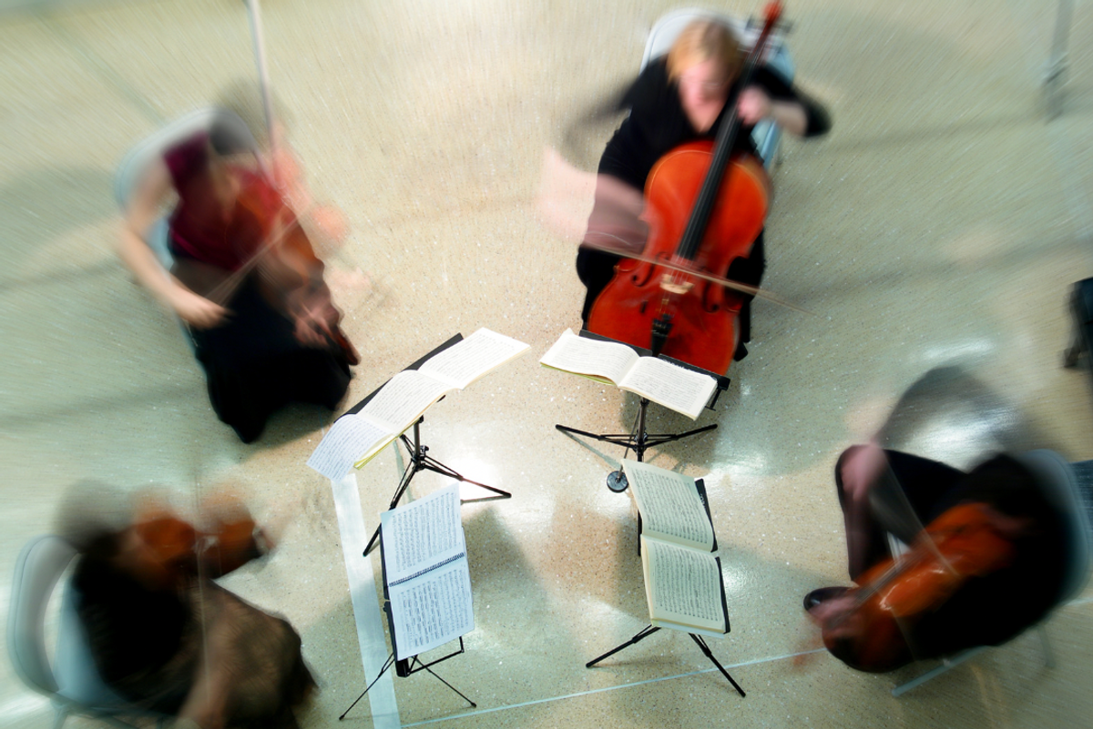 string quartet, music, science, technology