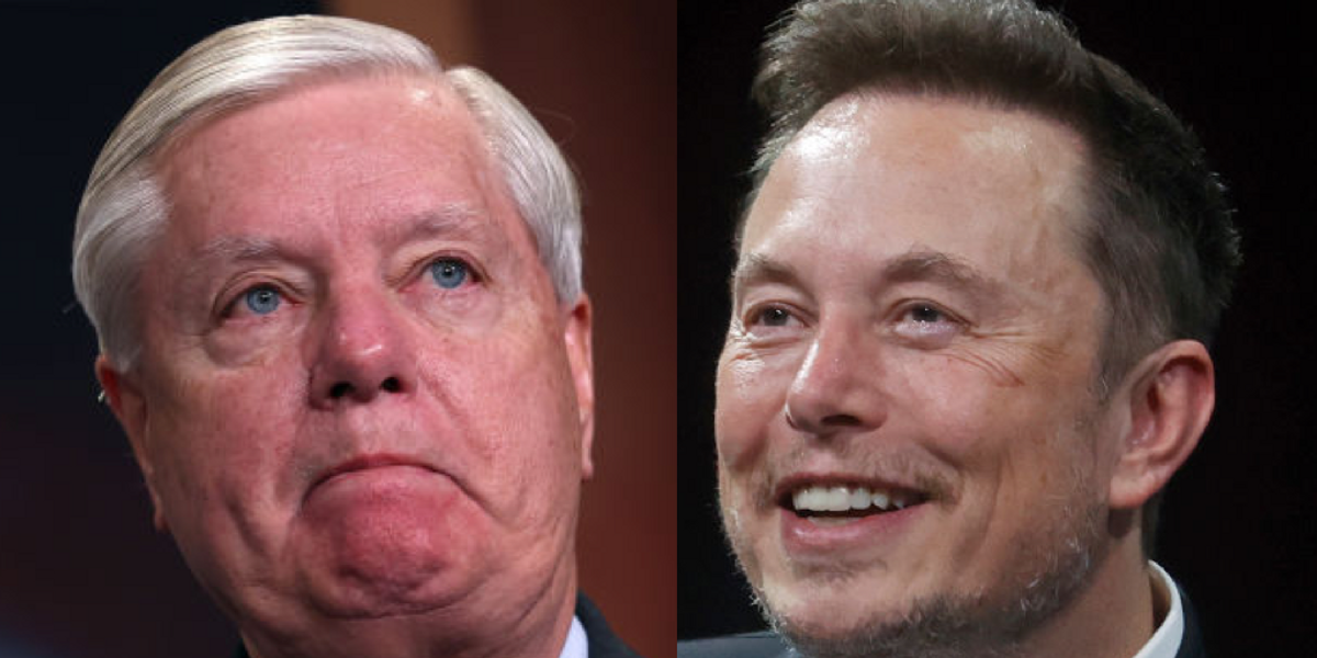 NextImg:'Time for Lindsey Graham to retire,' Elon Musk declares as Graham and Elizabeth Warren press for the creation of a regulator to police Big Tech
