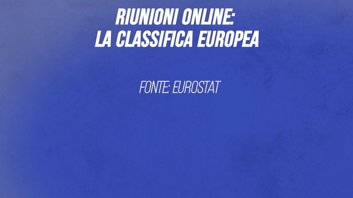 Riunioni online: la classifica europea