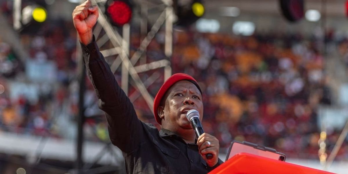 NextImg:Video: Song about murdering white farmers sung in stadium packed with South African Marxists