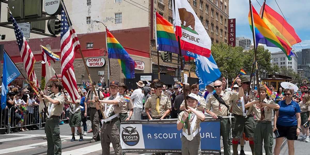 NextImg:Scandal-plagued Boy Scouts of America pitch a tent for LGBT activists at national jamboree