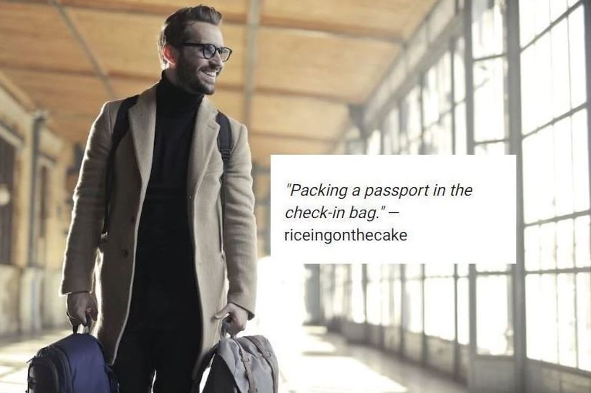 travel mistakes, airports, travel fails