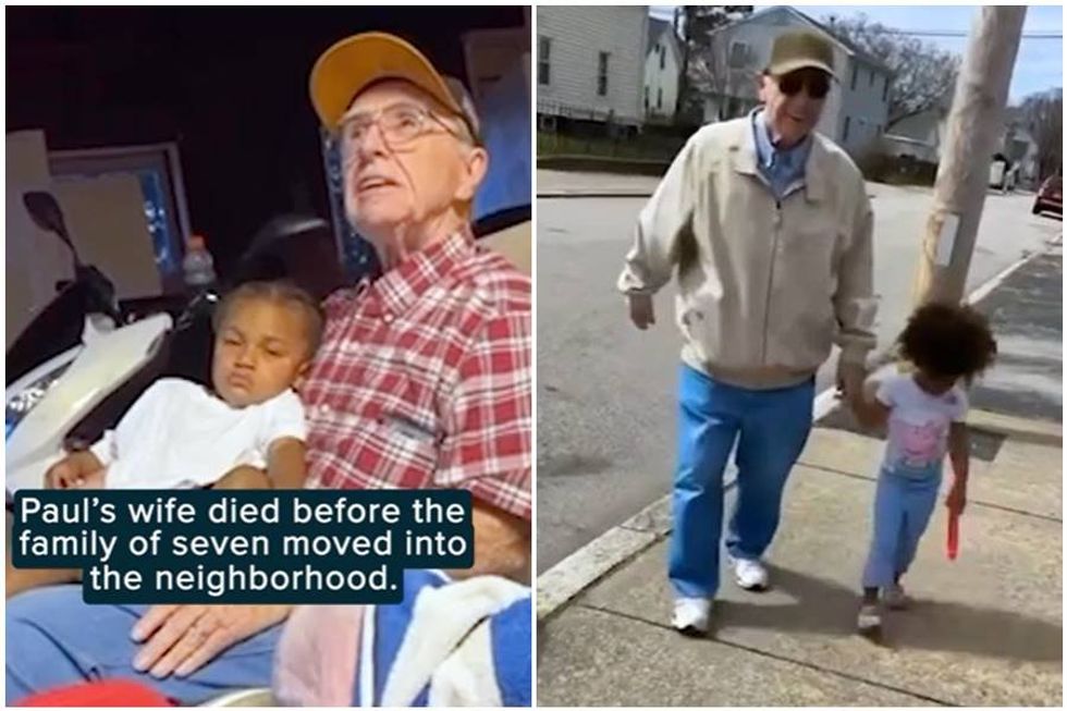 Family of 7 takes in 82-year-old widower neighbor as their new 'grandpa'