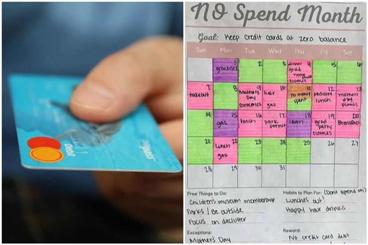 no spend month, debt hacks, debt free