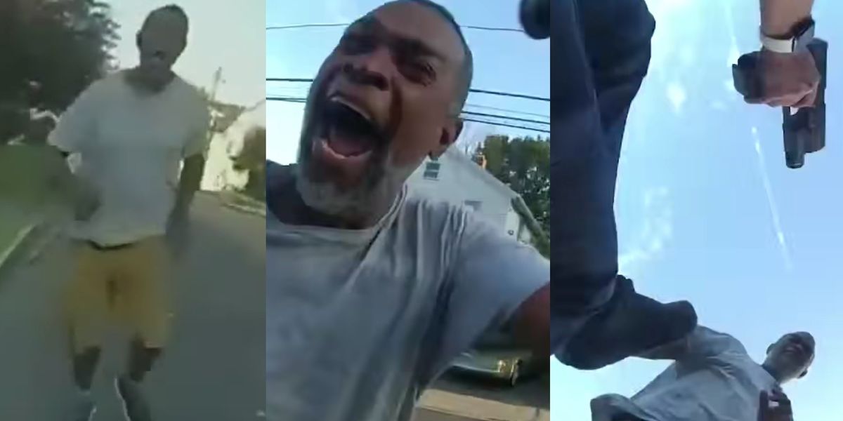 Shocking bodycam footage shows suspect attacking female cop with a hammer before she shoots him