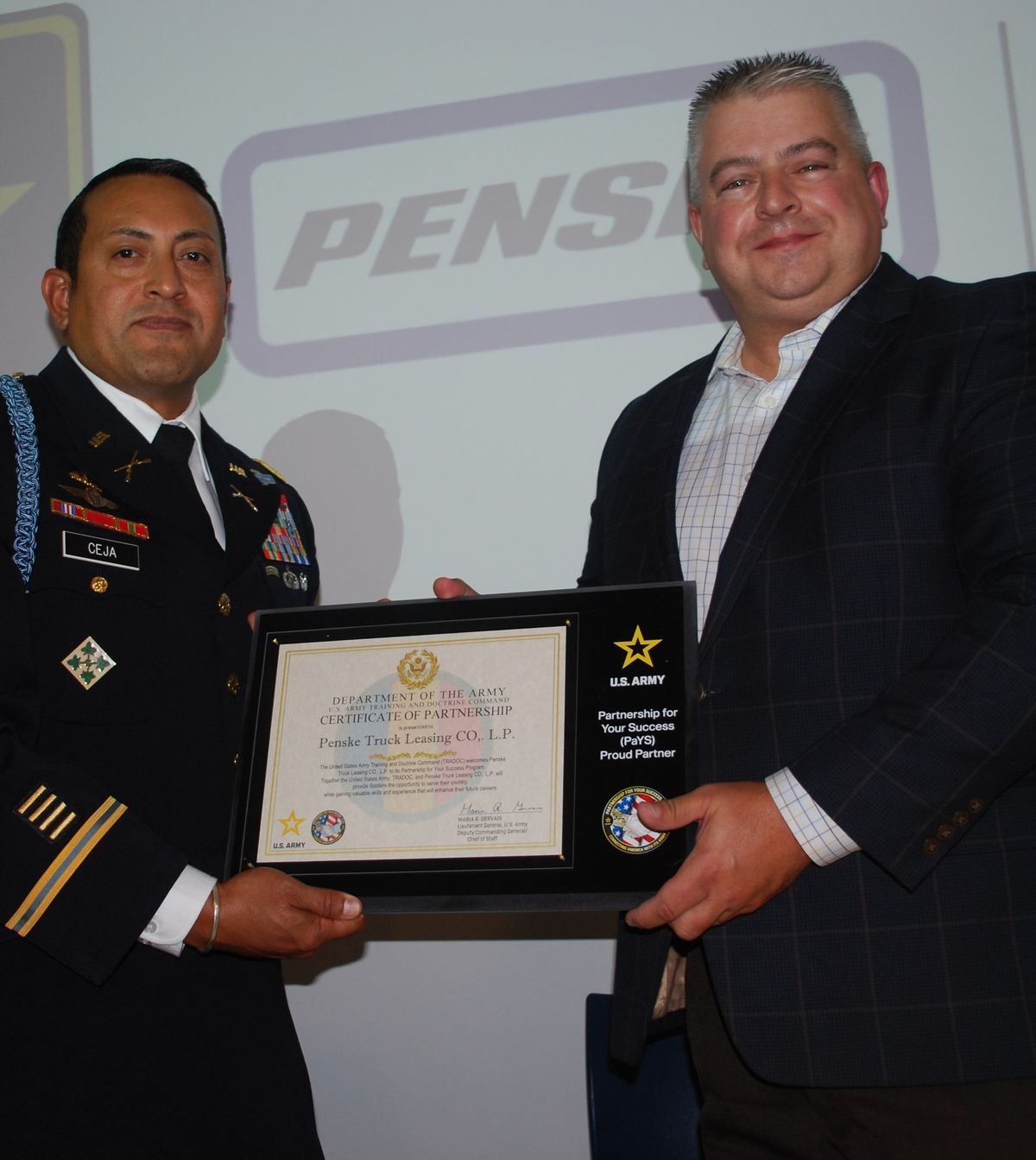 Penske Transportation Solutions furthered its ongoing commitment to veteran hiring across its truck rental, truck leasing and logistics businesses in by signing a strategic commitment with the U.S. Army Partnership for Your Success (PaYS) program.