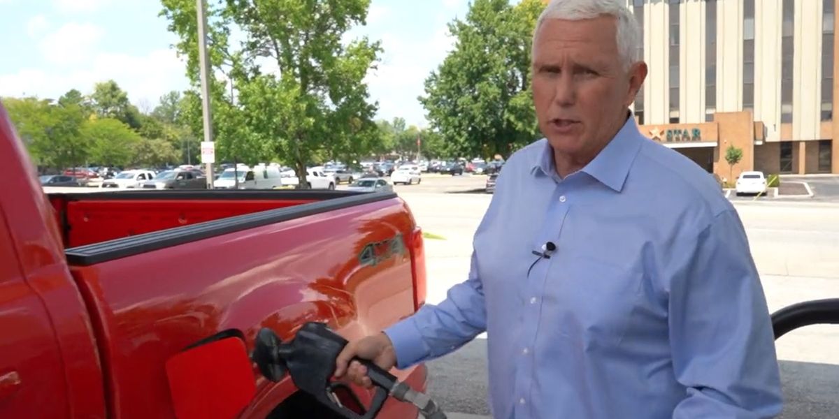 NextImg:Mike Pence gets mocked into oblivion over hilarious problems with gas station political ad