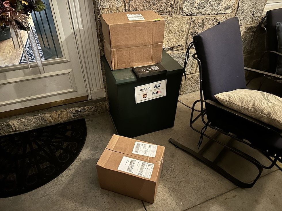 photo of packages placed on top or next to Loxx Boxx