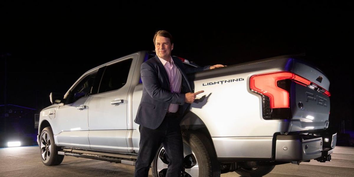NextImg:Ford CEO takes a road trip in one of his own company's electric vehicles, calls the experience 'challenging' and a 'reality check'