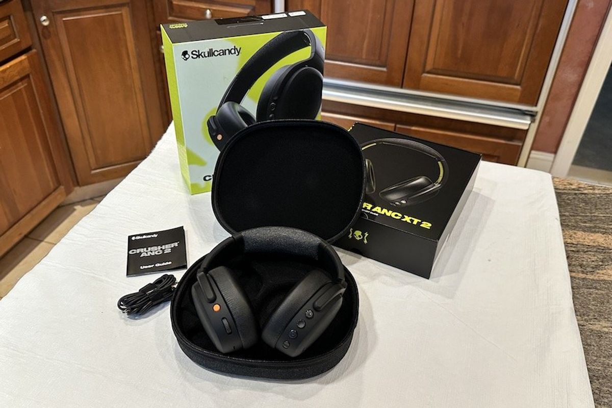 a photo of Skullcandy Crusher ANC 2 Wireless Headphone unboxed