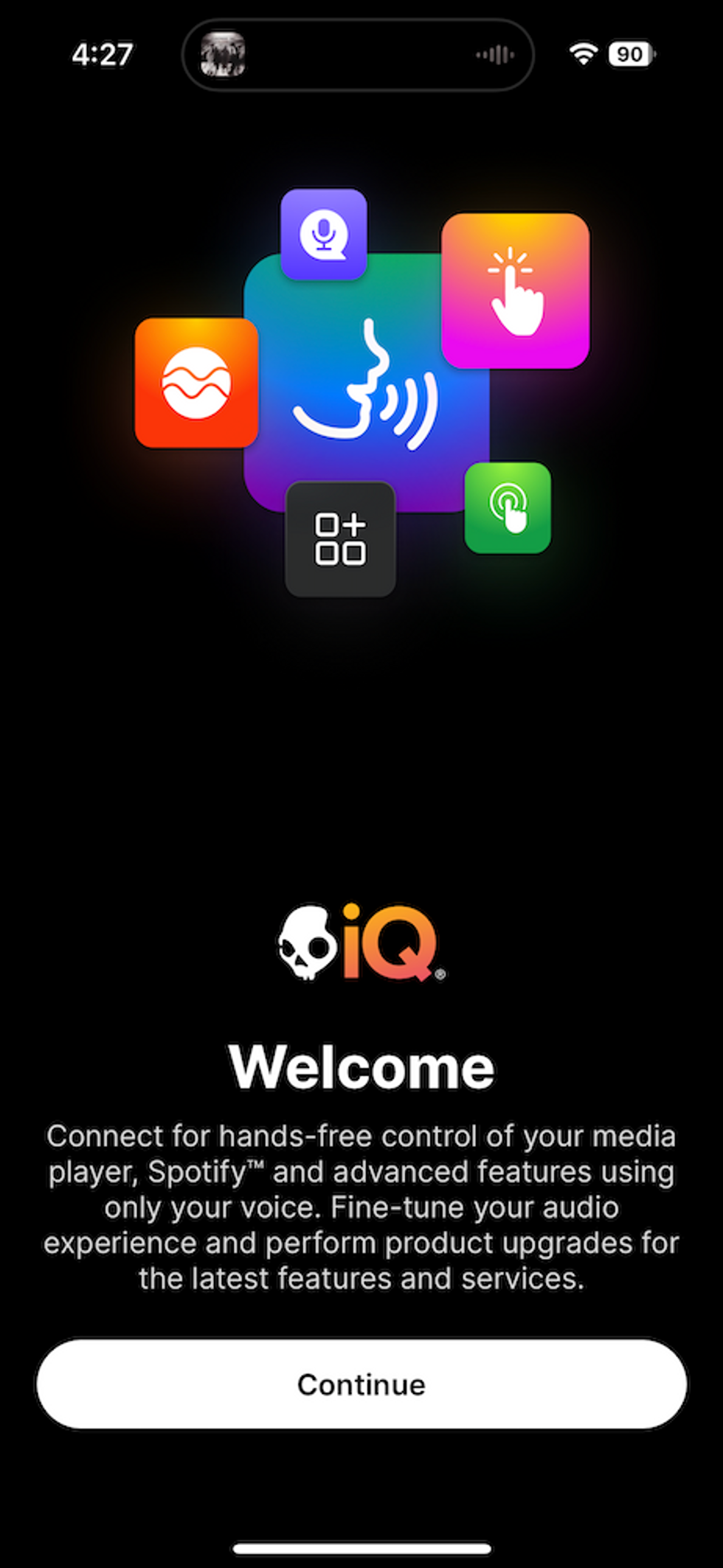 screenshot of Skull-IQ app