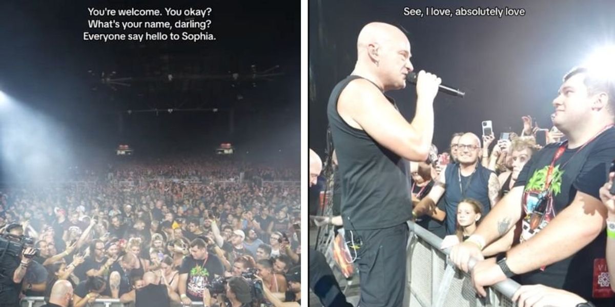 Disturbed Singer Dead Lead singer of 'Disturbed' comforts upset child at concert - Upworthy