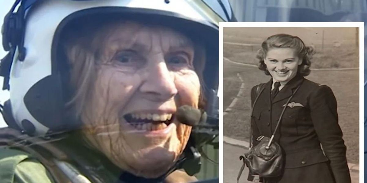 WHEN THE OLD MEETS THE NEW: WWII FIGHTER PILOT WHO FLEW THE