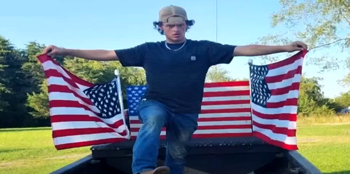 NextImg:Parents pull son from classes after high school says he can't fly large American flags from his truck