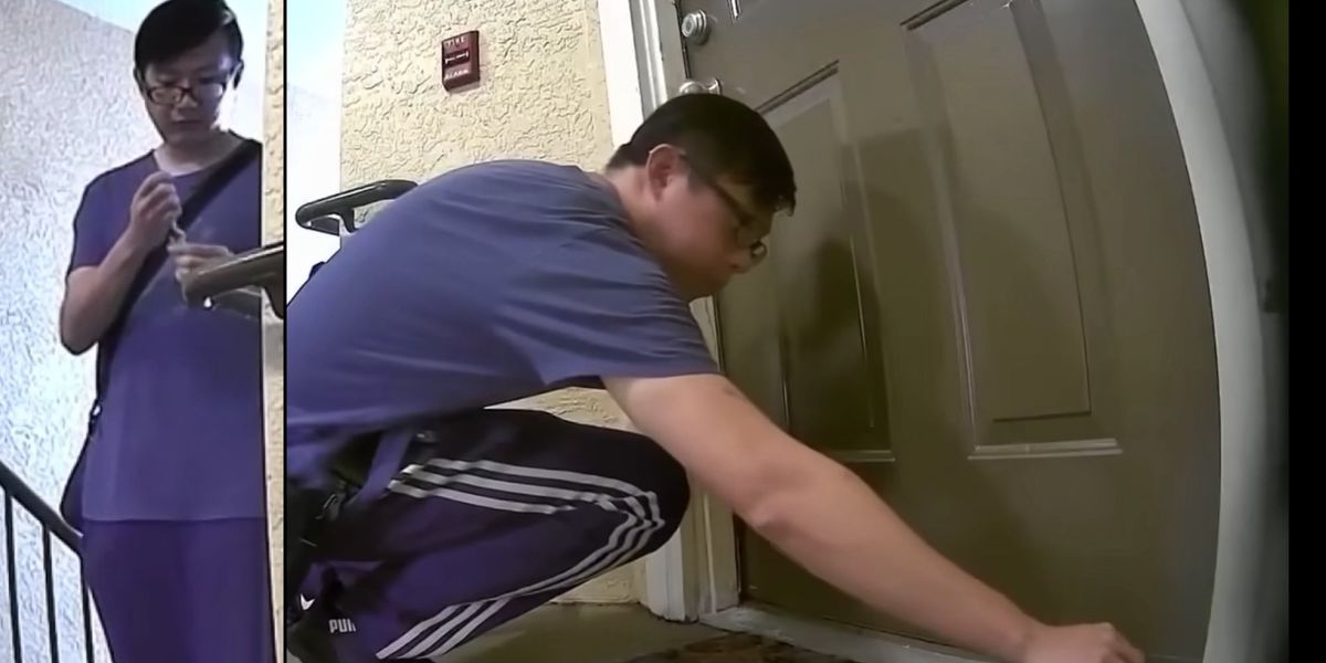 NextImg:Florida dad smelled chemicals in apartment that were hurting his child. Then he caught his neighbor doing something shocking on security video.