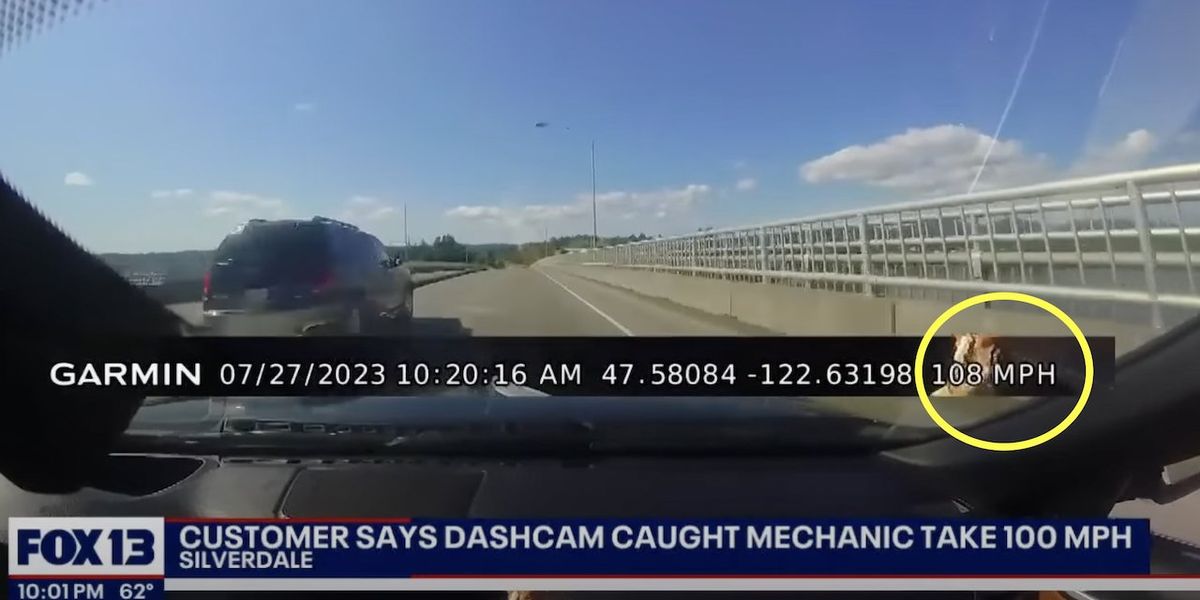 NextImg:Mechanic caught on dashcam video taking BMW on high-speed joyride; car's owner says it hit 113 mph. But there are even more twists and turns in this tale.