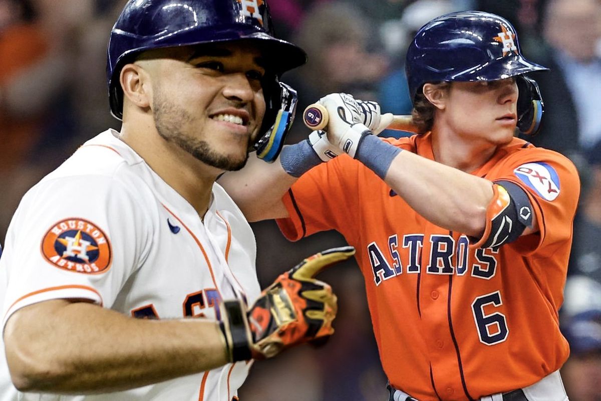 Astros Corey Julks, Yainer Diaz, Jake Meyers