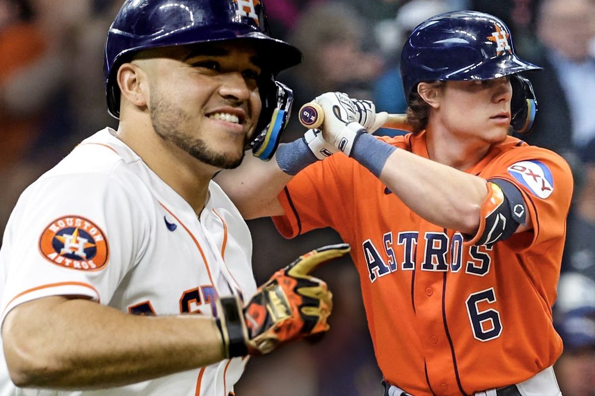 Astros Corey Julks, Yainer Diaz, Jake Meyers