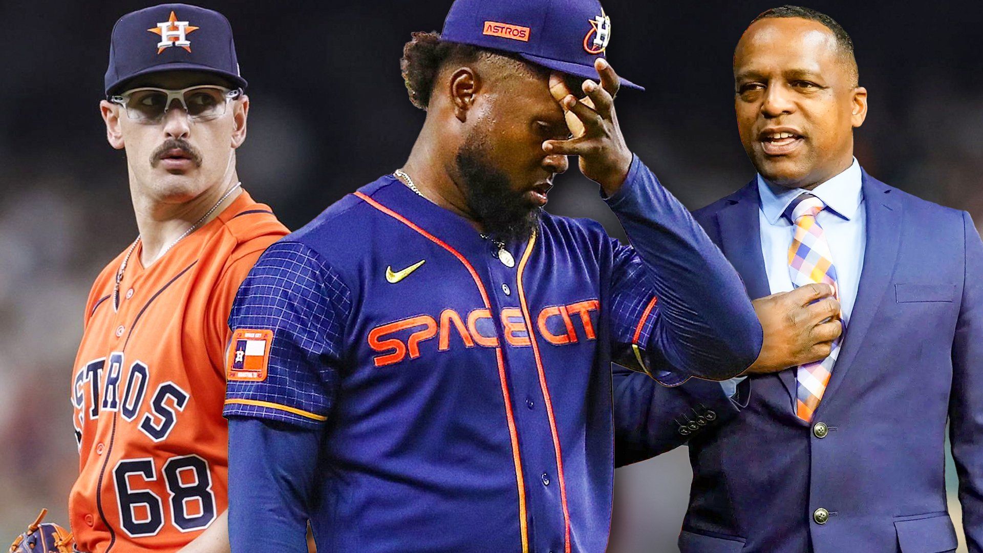 Astros JP France, Cristian Javier, Dana Brown