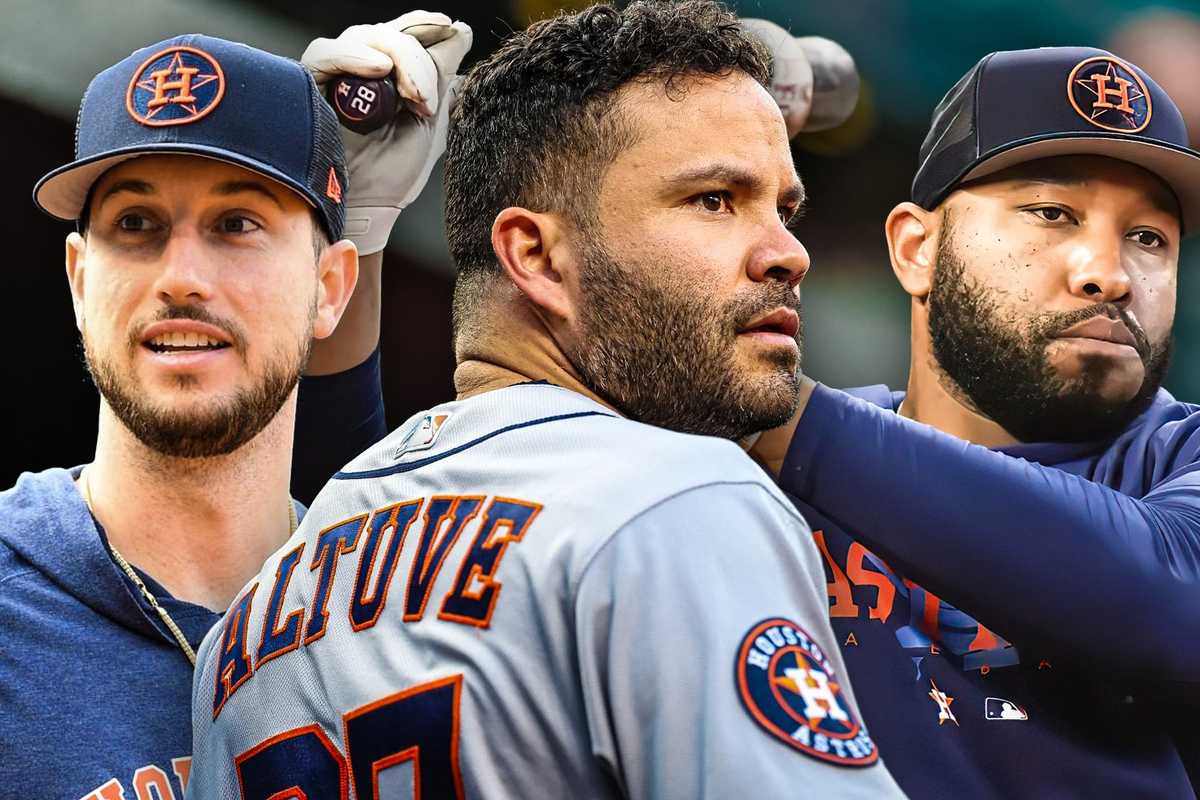 Astros Kyle Tucker, Jose Altuve, Jon Singleton