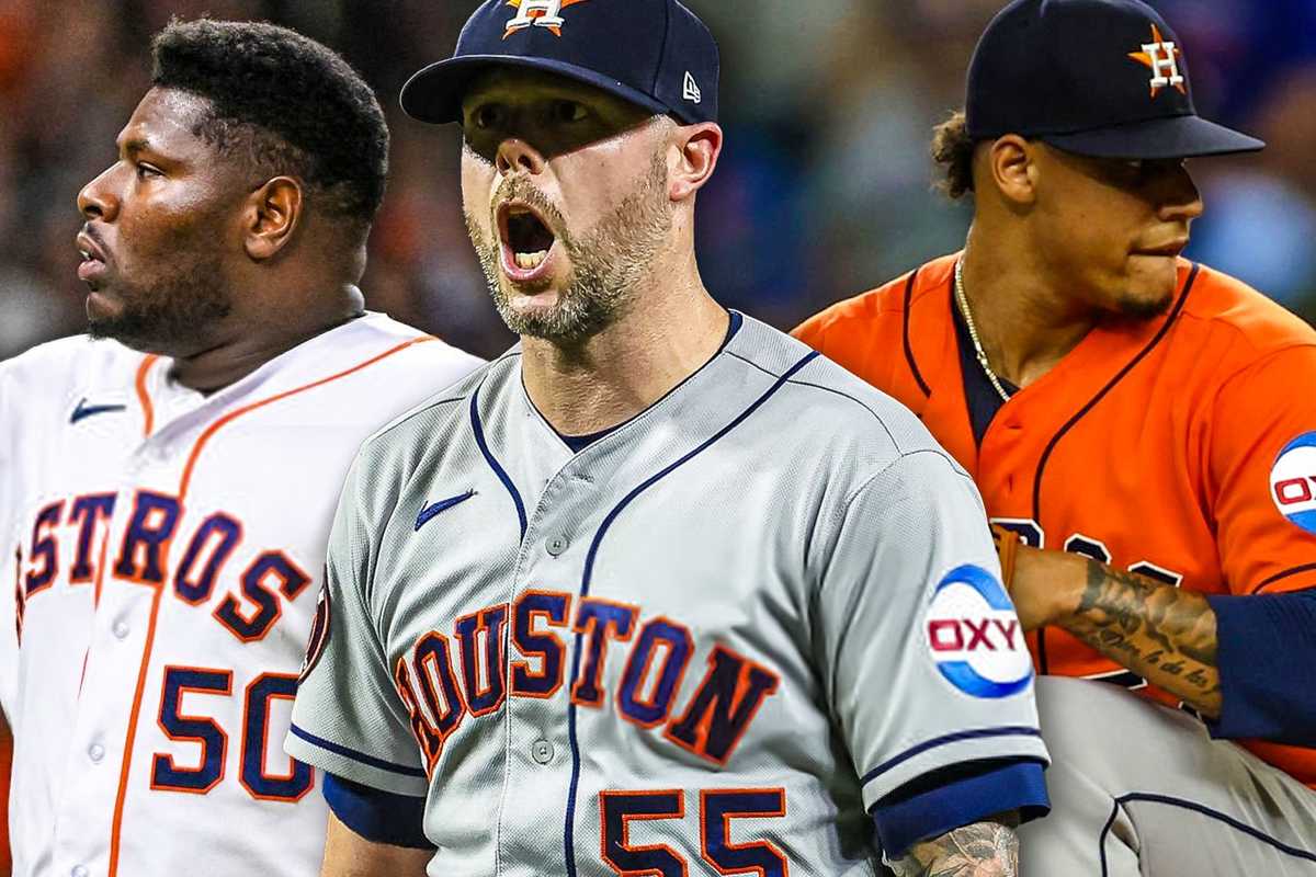 Astros Hector Neris, Ryan Pressly, Bryan Abreu