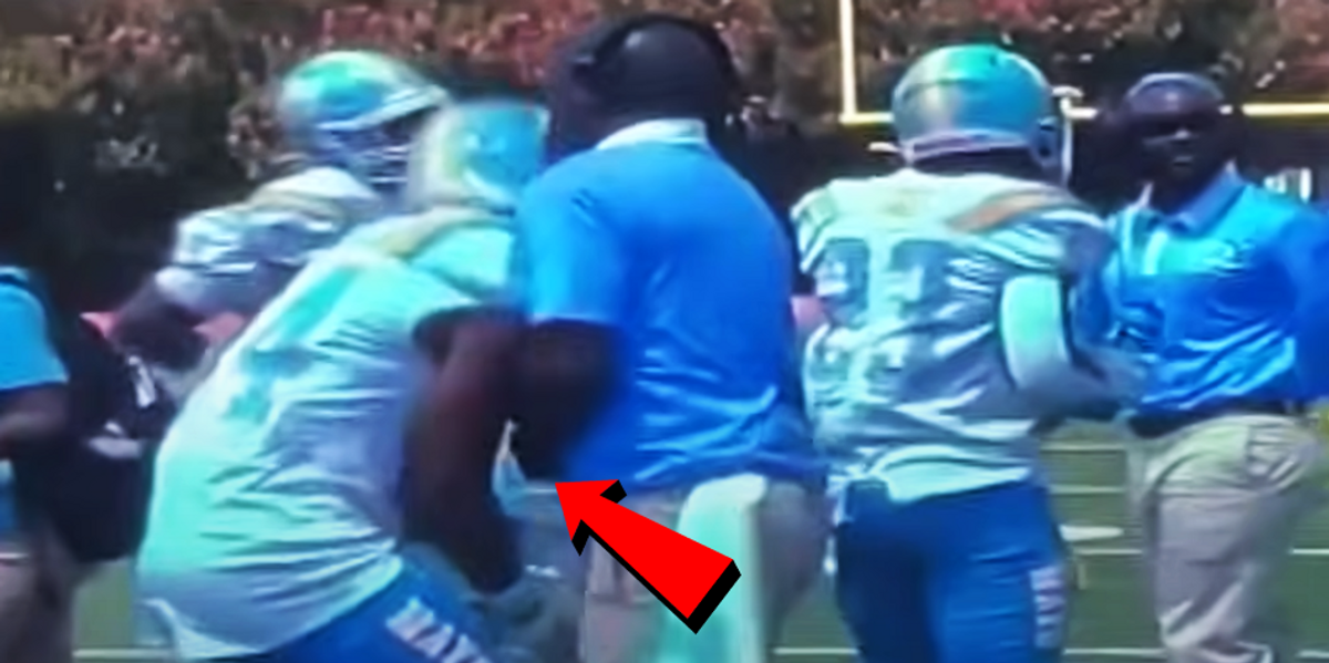 High school football coach arrested after reportedly punching student athlete during game