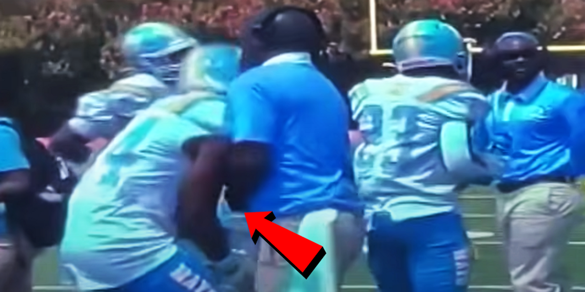 NextImg:High school football coach arrested after reportedly punching student athlete during game