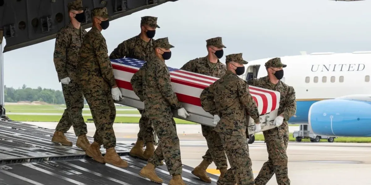 NextImg:Update: Pentagon did not burden Gold Star family with cost of shipping remains of Marine killed in Afghanistan to Arlington per Fox report, Cory Mills' suggestion; USMC demands apology