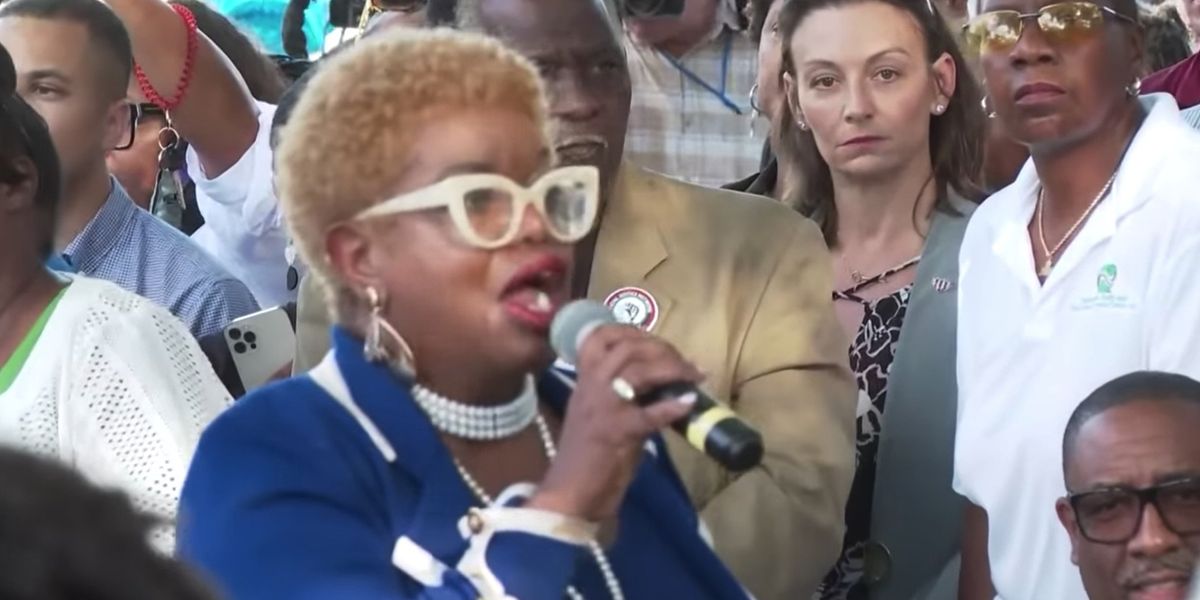 NextImg:Democrat stands up for DeSantis, quiets protesters who jeer him at prayer vigil: 'It ain't about parties today'
