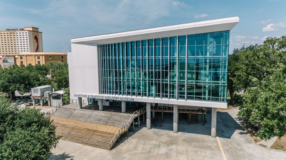 The exterior of the Maritime Seafood Industry Museum in Biloxi.