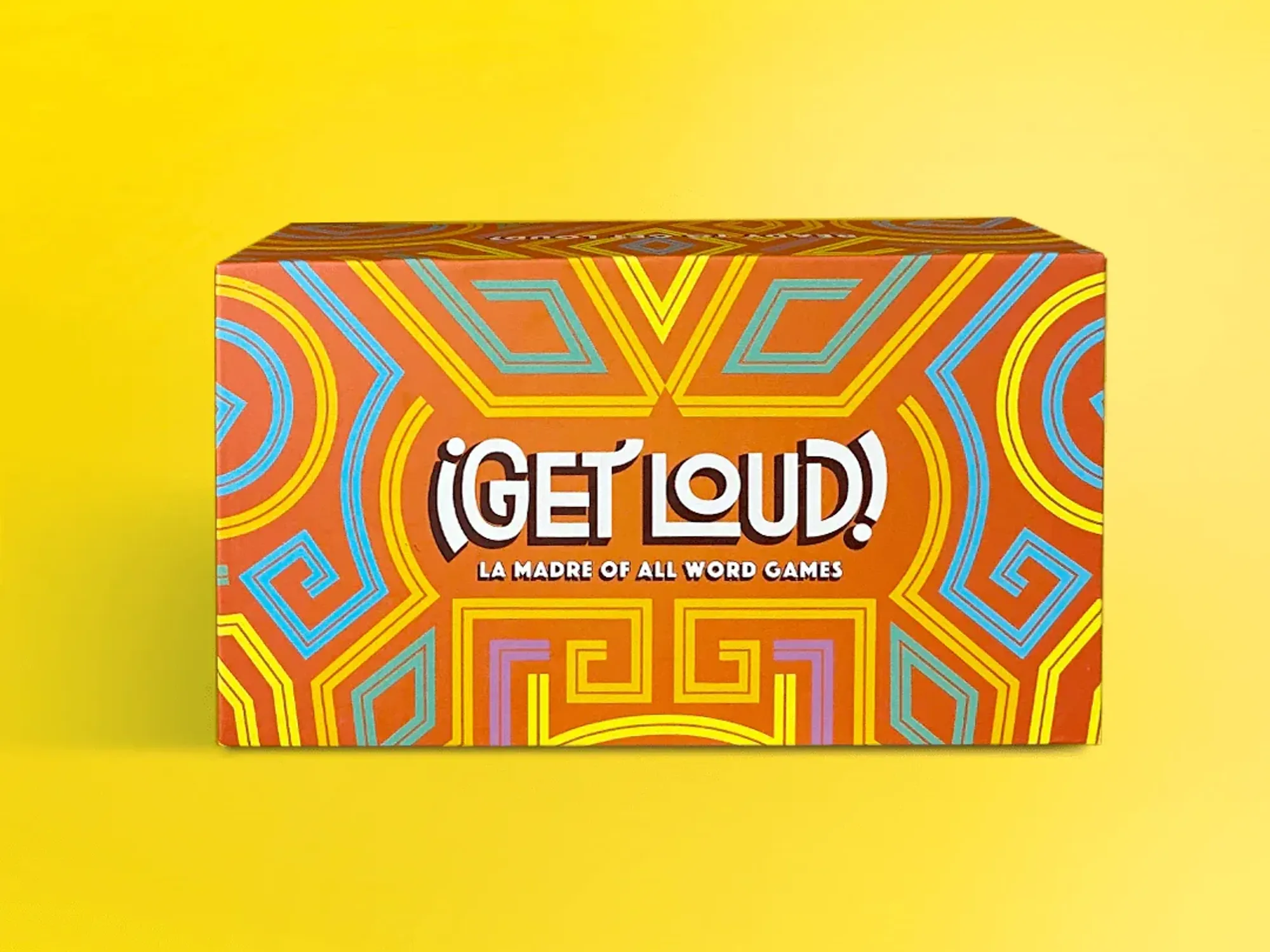 a promotional image for the get loud latino word guessing game