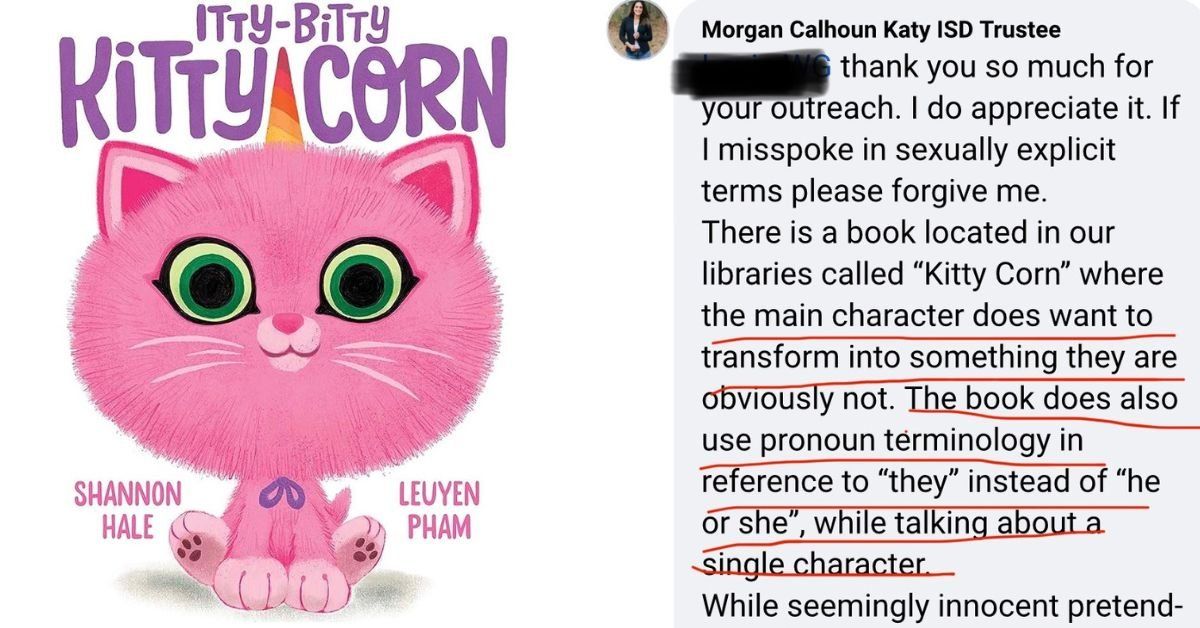 Texas Parents Outraged Over Kids' Book About Kitten Who Wants To Be A Unicorn