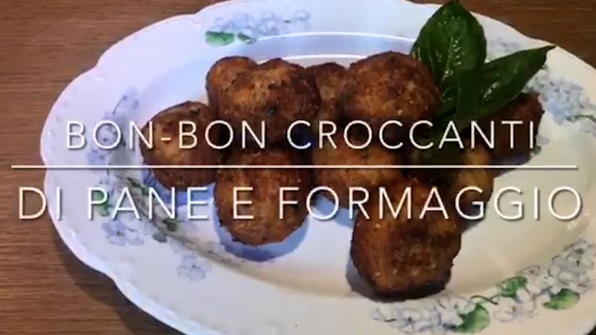 Cuciniamo insieme: bon bon croccanti di pane e formaggio
