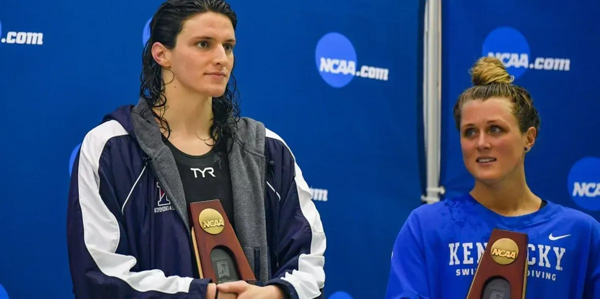 NextImg:All-American, all-female swim star Riley Gaines makes no bones about what America is up against in its present 'spiritual battle': 'I've looked that evil in the eyes'