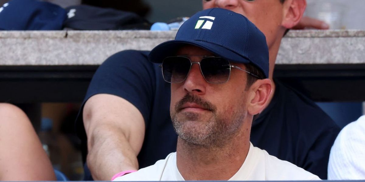 NextImg:Aaron Rodgers mocks Moderna at US Open in support of unvaccinated tennis star Novak Djokovic