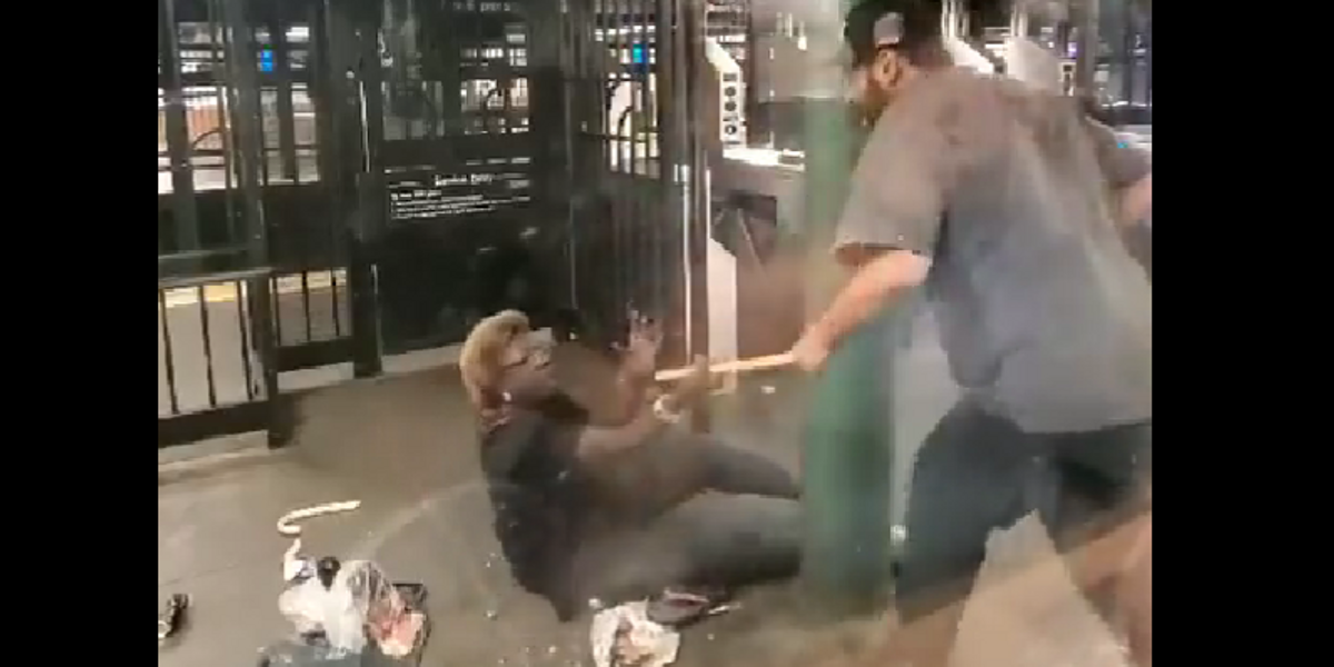 NextImg:Man brutally assaults 60-year-old woman with cane at Harlem train stop