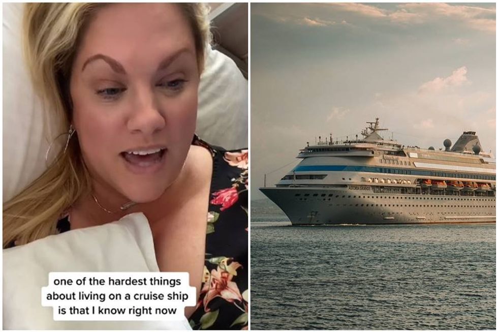 Woman who lives on a cruise ship shares the hardest part about her perfect life