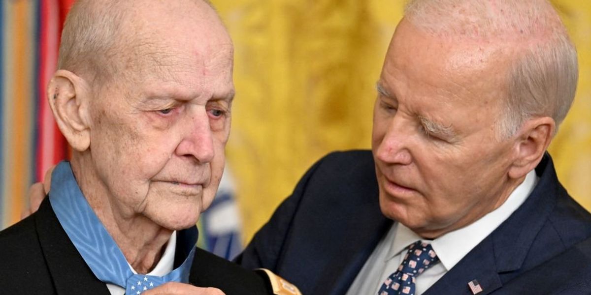 Jean-Pierre said Biden would mask indoors when near other people — but then the president awarded the Medal of Honor while maskless
