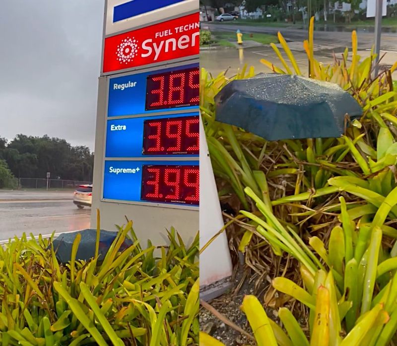 gas station umbrella