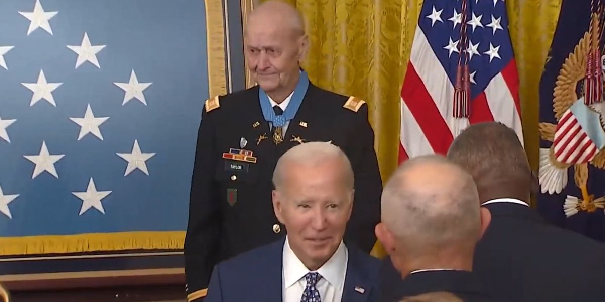 Biden ditches Medal of Honor ceremony early, leaving heroic Vietnam War veteran alone during benediction