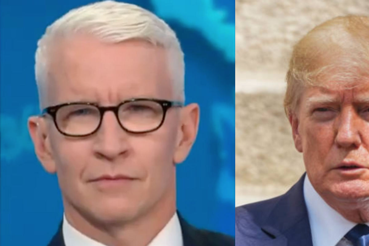 Anderson Cooper Weirded Out After Realizing Trump Is Playing 'Phantom Of The Opera' At Rally