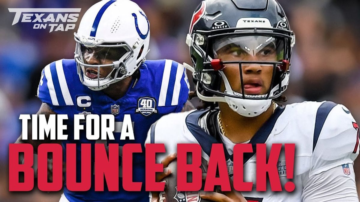 How the Houston Texans can bounce back in a big way against the Colts