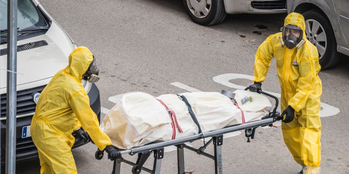 coroners office removing a body