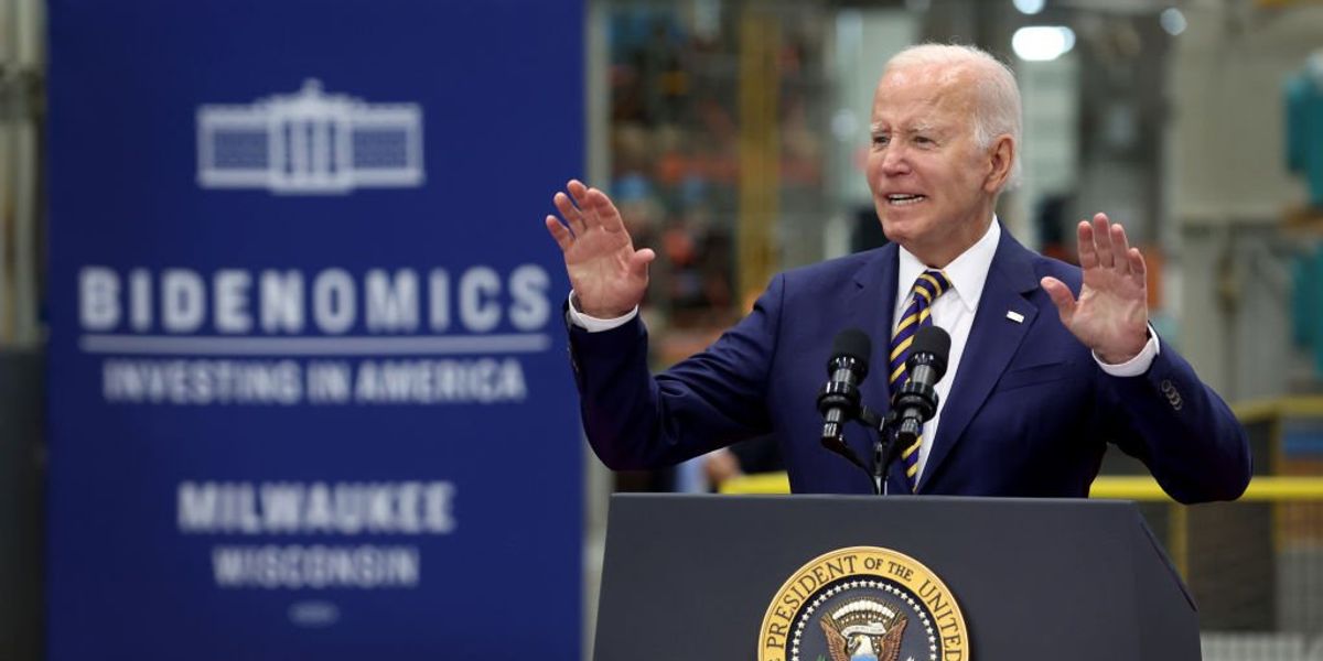 US household incomes have fallen precipitously under Biden, down 2.3% from 2021