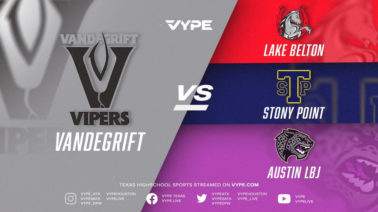 5PM | 7PM - JV Football, Silver/Black: Vandegrift vs. Stony Point